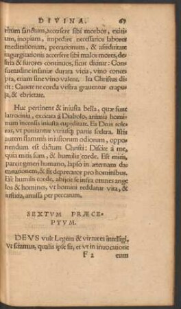 Sextum Praeceptum.