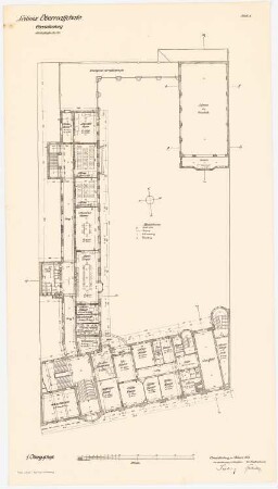 Leibniz-Oberschule, Berlin-Charlottenburg: Grundriss 1.OG 1:200