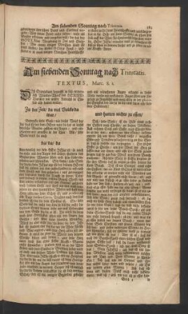Am siebenden Sonntag nach Trinitatis