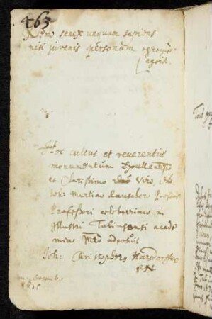 463 Harsdorffer, Joh. Christopherus