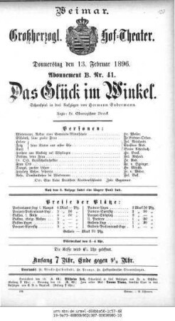 Das Glück im Winkel