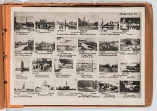 Albumblatt 32 mit Angebotsserie "Reisen des Norddeutschen Lloyd-Bremen. Nach den skandinavischen Hauptstädten und über die Ostsee"