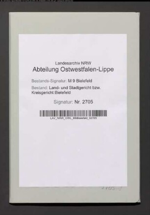 Erblasser: Boriesosdiek, Johann: Testament