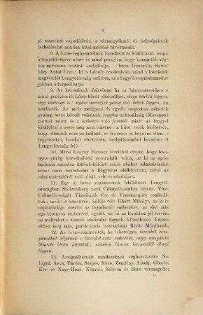 Archivum Rákóczianum : II. Rákóczi Ferencz levéltára, 1,10. Had-és belügy; Pótlékok s betürendes név- és tárgymutató, 1. - 9. köteteihez