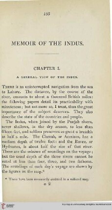 Chapter I: A General View of the Indus