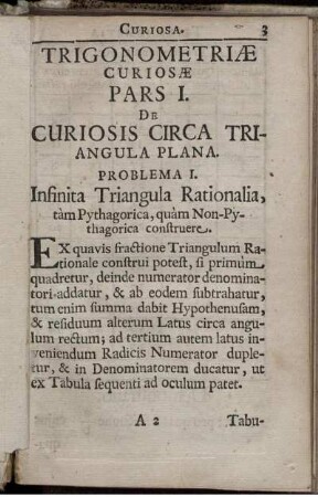 Trigonometriae.