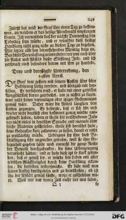 Drey und dreyßigste Unterredung, den 24sten April