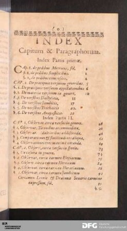 Index Capitum & Paragraphorum.