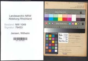 Entnazifizierung Wilhelm Jansen , geb. 03.05.1912 (Fachlehrer)