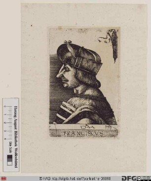 Bildnis Franz (François) I., König von Frankreich (reg. 1515-47)