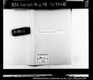 Die Feuerlöschordnung für den Flecken Jemgum