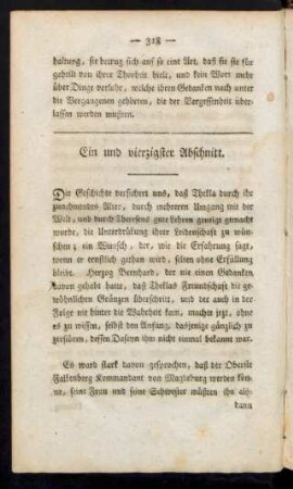 Ein und vierzigster Abschnitt. - Zwey und vierzigster Abschnitt.