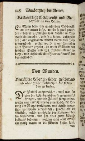 Von Wunden.