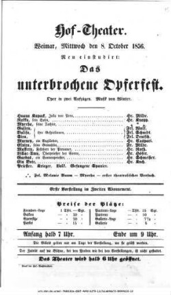 Das unterbrochene Opferfest