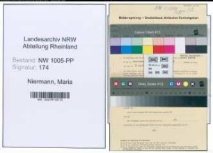 Entnazifizierung Maria Niermann , geb. 23.06.1902 (Hausfrau)