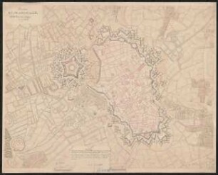 Plan de Lille et de la Citadelle et de ses environs
