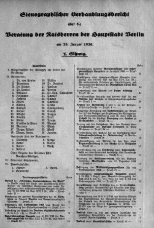 Nr. 1, 28. Januar 1936