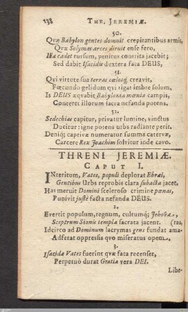 Threni Jeremiae.
