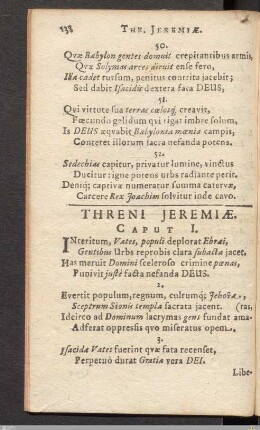 Threni Jeremiae.