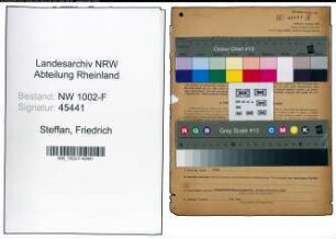 Entnazifizierung Friedrich Steffan, geb. 14.10.1902 (Angest.)