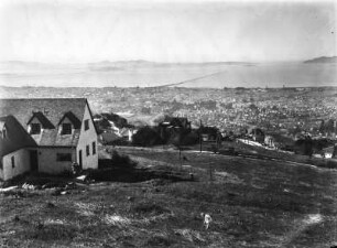 San Francisco : Blick in die Bucht von San Francisco mit Golden Gate Bridge