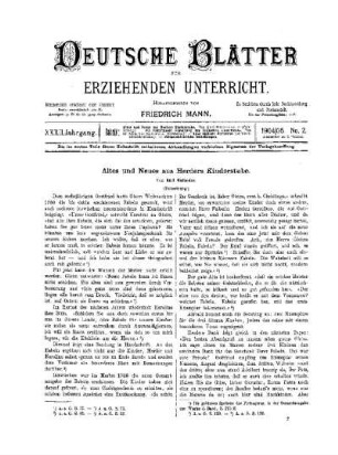 Altes und Neues aus Herders Kinderstube : (Fortsetzung)