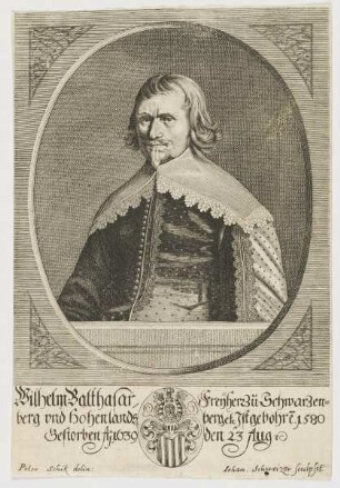 Bildnis des Wilhelm Balthasar zu Schwarzenberg und Hohenlandsberg