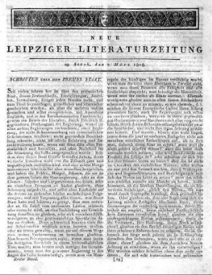 [Einführung in die Rubrik:] Schriften über den preuss. Staat.