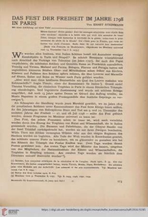 9: Das Fest der Freiheit im Jahre 1798 in Paris