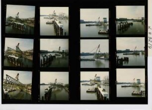 Friedensbrücke - Behelfsbrücke, Frankfurt am Main, 1992