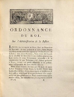 Discours de M. le garde des sceaux, pour annoncer l'ordonnance du Roi, sur l'administration de la justice