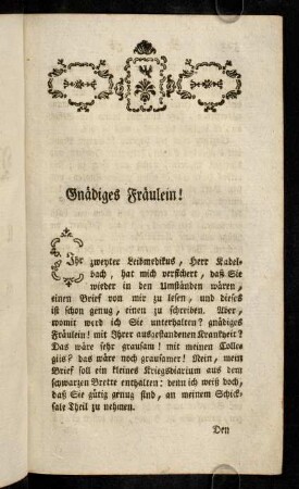 301-307, Gnädiges Fräulein!