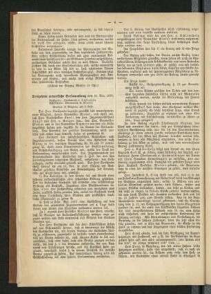 Dreizehnte ordentliche Versammlung vom 11. Nov. 1876