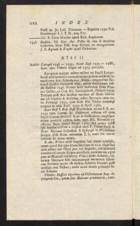 XXX-XLIII, Ætas II-III