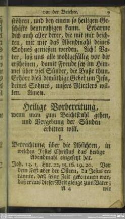 Heilige Vorbereitung, wenn man zum Beichtstuhl gehen, und Vergebung der Sünden erbitten will