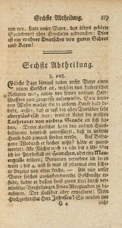Sechste Abtheilung