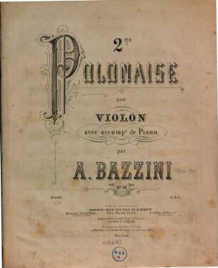 2me polonaise pour violon avec accompt. de piano : Op. 56