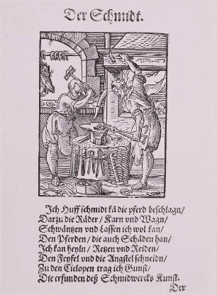 Schmied, Holzschnitt, 1568