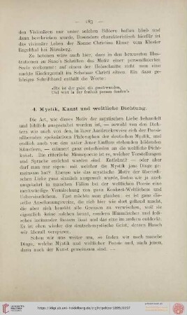 4. Mystik, Kunst und weltliche Dichtung