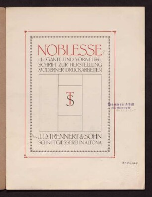 Noblesse : Elegante und vornehme Schrift zur Herstellung moderner Druckarbeiten