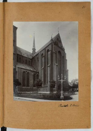 Marienkirche, Rostock: Ansicht (aus: Skizzen- und Fotoalbum 25)
