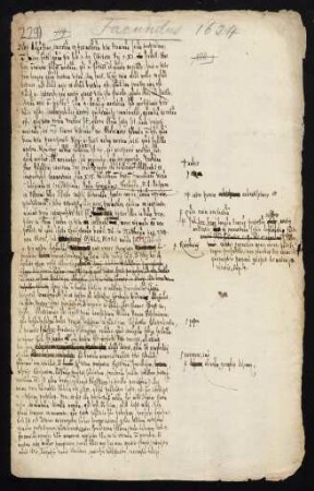 Todesanzeige des Dr. iur. utr. Georg Facundus, herzoglich-württembergischer Advokat, 1624.