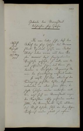 Rückkaufsrecht der Universität für von Doktor Willich erworbene Freihäuser von Universitätssyndikus Hesse.