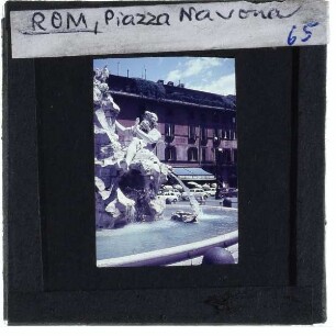 Rom, Fontana dei Quattro Fiumi / Vierströmebrunnen,Rom, Piazza Navona