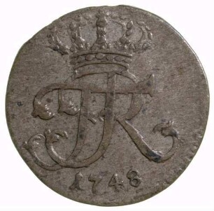 Münze, 6 Pfennig, 1748