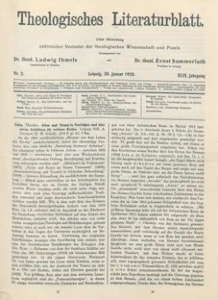 17-19 [Rezension] Zahn, Theodor von, Altes und Neues in Vorträgen und kleineren Aufsätzen für weitere Kreise