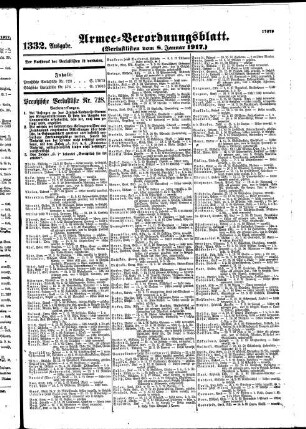 1332.Ausgabe. Montag, 8. Januar 1917