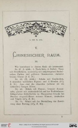 V. Chinesischer Raum