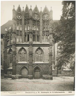 St. Katharinenkirche, Brandenburg/Havel: Seitenkapelle von außen
