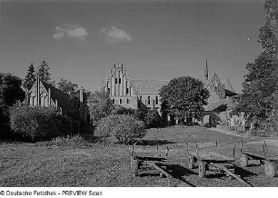Chorin. Zisterzienserkloster (1334 geweiht), Ansicht von Süden